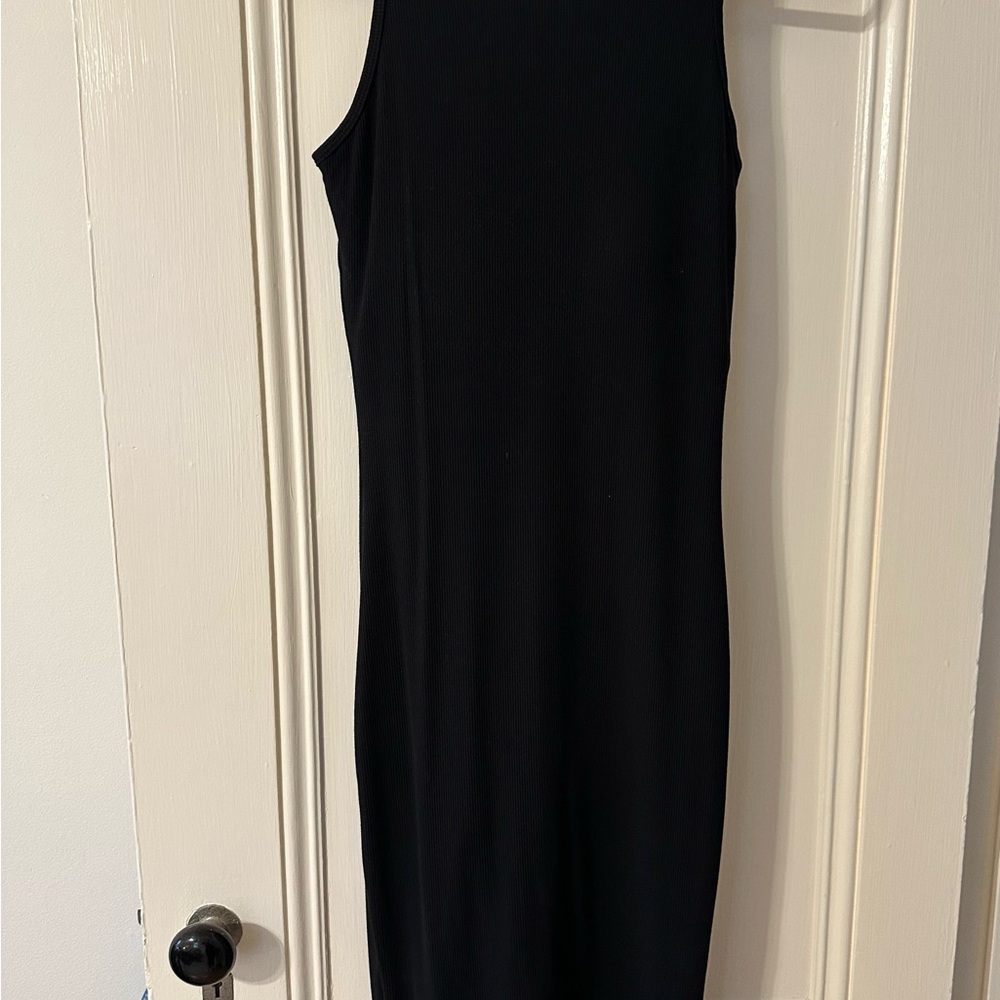 Popilush Bodycon Dress Built In Shapewear Black